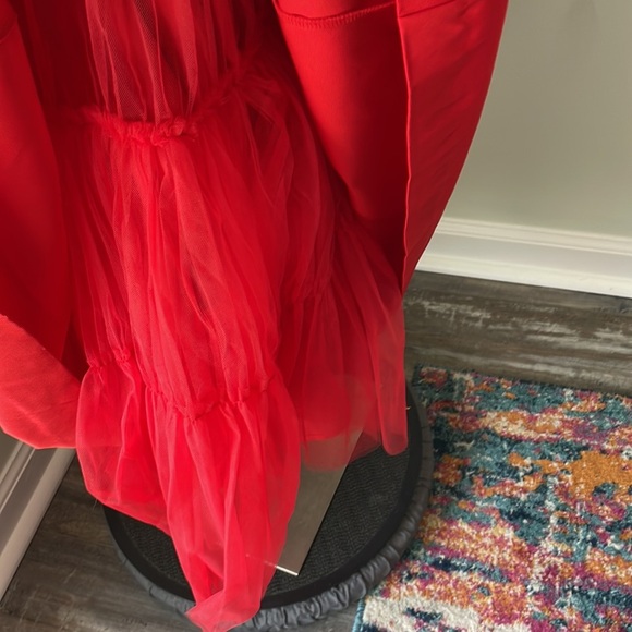 J. Crew Red Spaghetti Strap Dress (missing black Velvet Sash) NEW - Picture 9 of 14